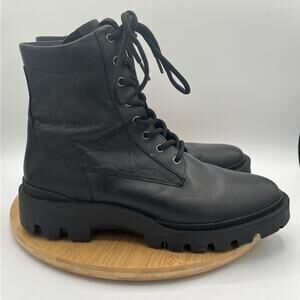 Coach CitySole Ankle Boots Signature Logo Leather Lace Up Men's Size 11